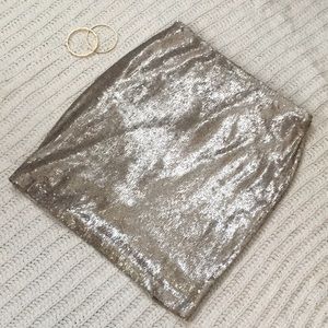 Champagne Sequin Skirt